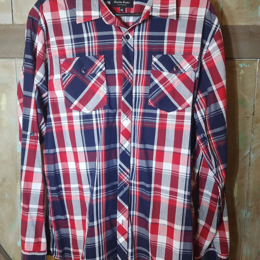 Red and Blue Plaid Shirt